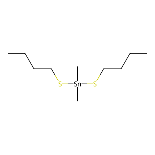 Stannane, bis(butylthio)dimethyl- structure