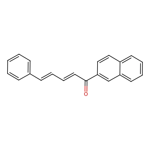 1-萘-2-基-5-苯基五-2,4-二烯-1-酮 structure