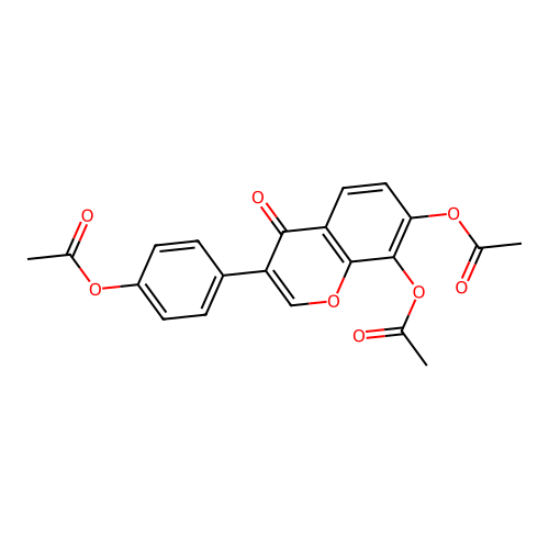 4',7,8-Triacetoxyisoflavone structure