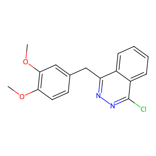 1-Chloro-4-(3,4-dimethoxybenzyl)phthalazine structure