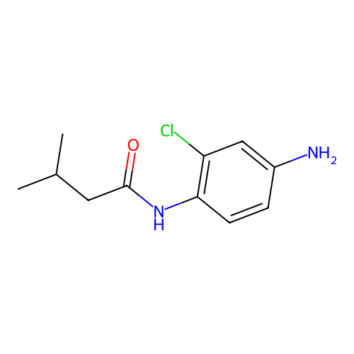 N-(4-amino-2-chlorophenyl)-3-methylbutanamide structure