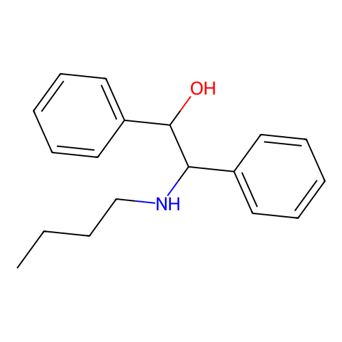 2-(Butylamino)-1,2-diphenylethanol structure