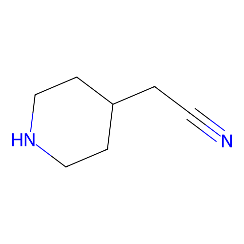 2-(Piperidin-4-yl)acetonitrile structure