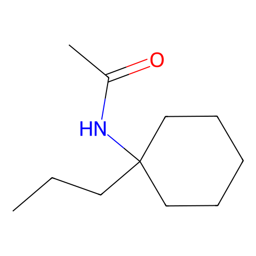 1-Acetamido-1-propylcyclohexane structure