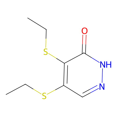 4,5-bis(ethylsulfanyl)-3(2H)-pyridazinone structure