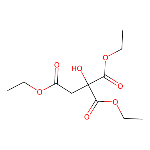 Triethyl 1-hydroxyethane-1,1,2-tricarboxylate structure