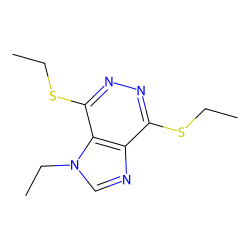 3-Ethyl-4,7-bis(ethylsulfanyl)imidazo[4,5-d]pyridazine structure
