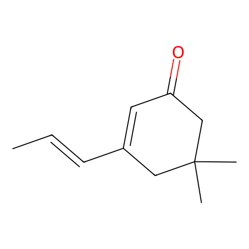 5,5-Dimethyl-3-prop-1-enylcyclohex-2-en-1-one structure
