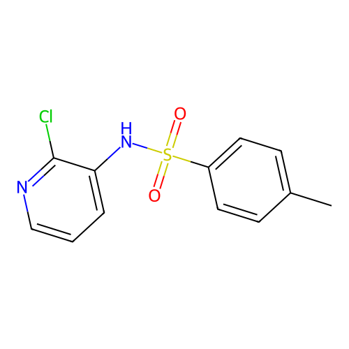N-(2-chloro-3-pyridinyl)-4-methylbenzenesulfonamide structure