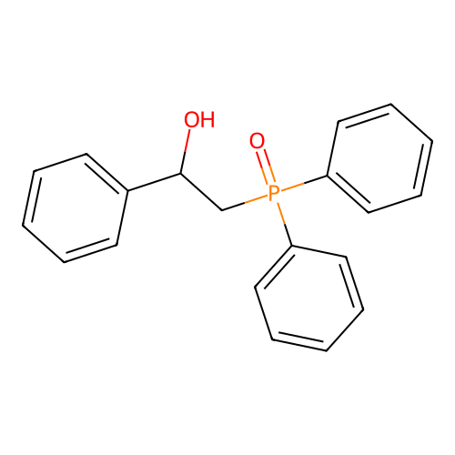 2-Diphenylphosphoryl-1-phenylethanol structure