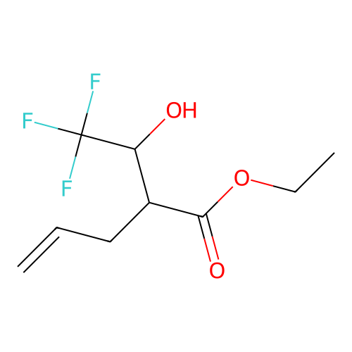 4-Pentenoic acid, 2-(2,2,2-trifluoro-1-hydroxyethyl)-, ethyl ester, [R-(R*,S*)]- structure
