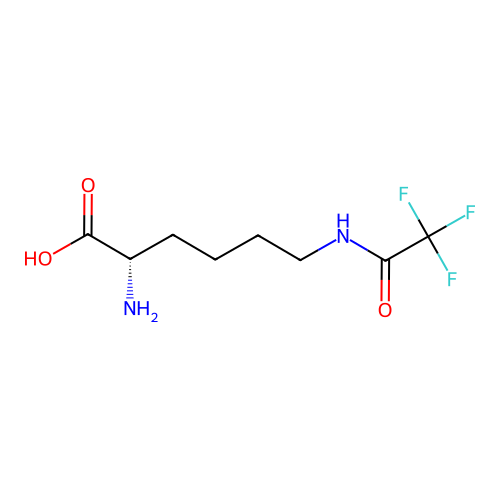 (2S)-2-amino-6-((2,2,2-trifluoroacetyl)amino)hexanoic acid structure