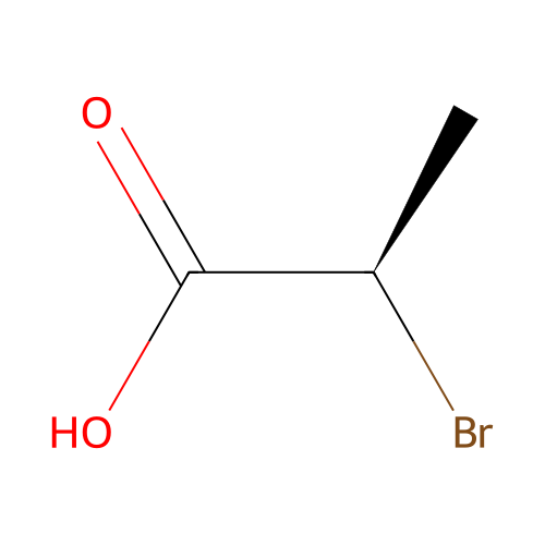 (2R)-2-Bromopropanoic acid structure