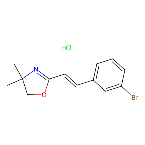 C13H14BrNO.ClH structure