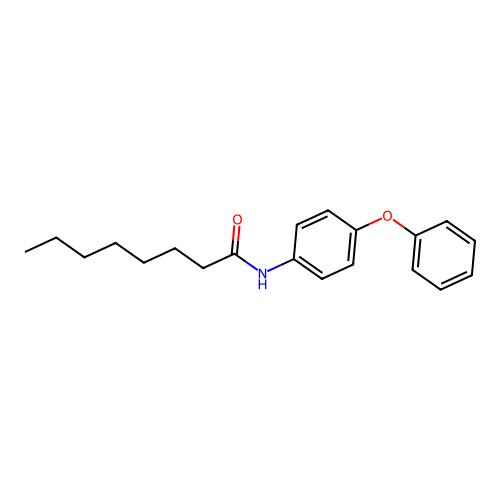 N-(4-phenoxyphenyl)octanamide structure