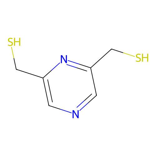 2,6-Pyrazinedimethanethiol structure