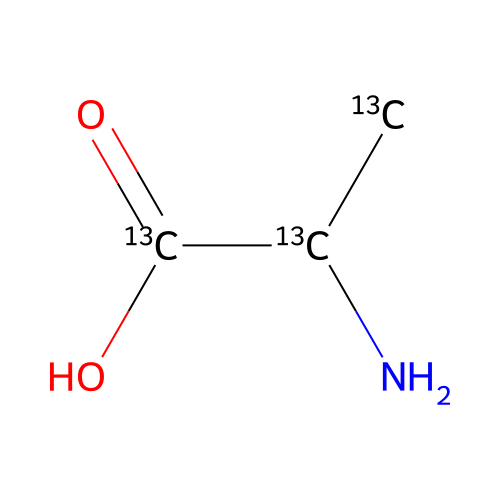 DL-Alanine-13C3 structure