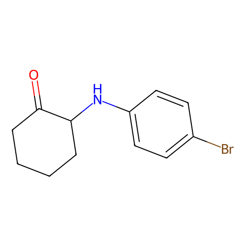 2-(4-Bromoanilino)cyclohexan-1-one structure