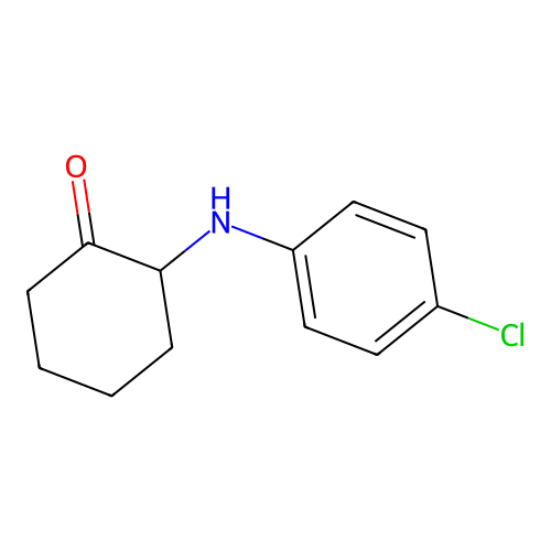 2-(4-Chloroanilino)cyclohexan-1-one structure