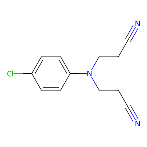3,3'-(4-Chlorophenylimino)dipropionitrile structure