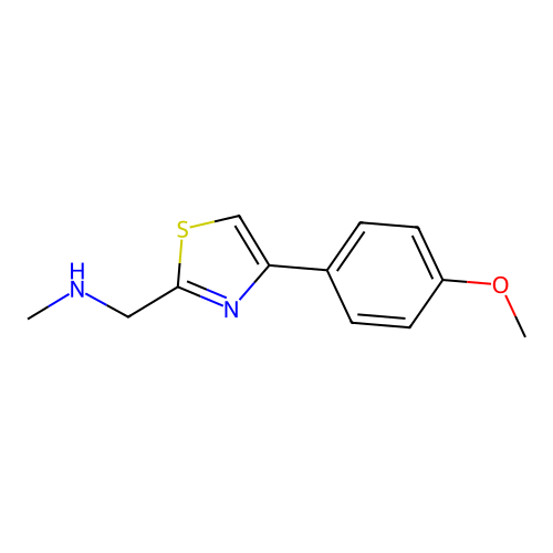 1-[4-(4-methoxyphenyl)-1,3-thiazol-2-yl]-N-methylmethanamine structure
