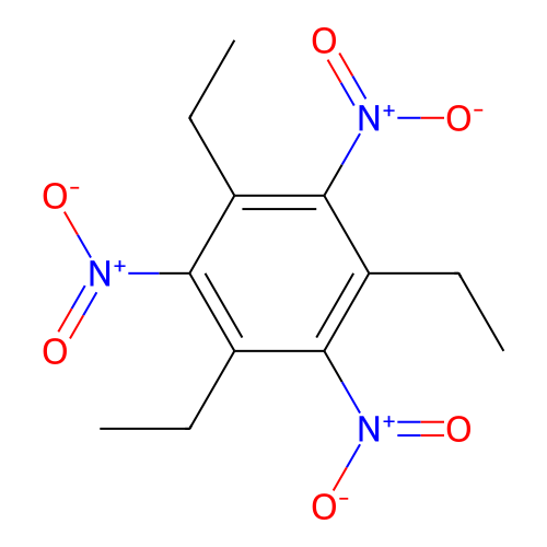 1,3,5-Trinitro-2,4,6-triA currencythylbenzol structure