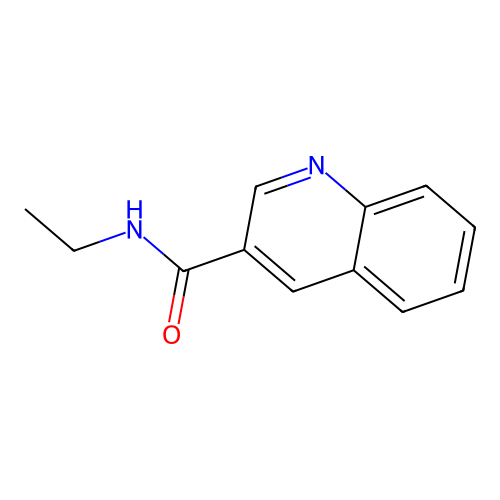 N-ethylquinoline-3-carboxamide structure