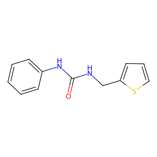 (phenylamino)-N-(2-thienylmethyl)carboxamide structure