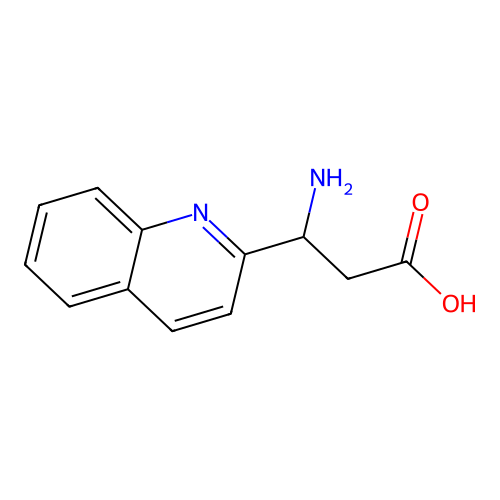 3-Amino-3-(quinolin-2-yl)propanoic acid structure