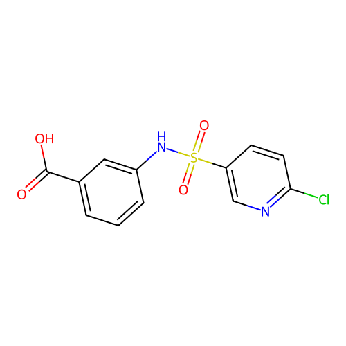 3-(6-Chloropyridine-3-sulfonamido)benzoic acid structure