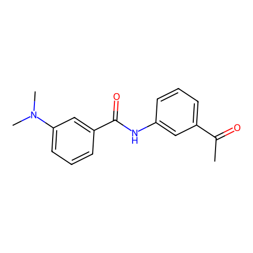 N-(3-acetylphenyl)-3-(dimethylamino)benzamide structure