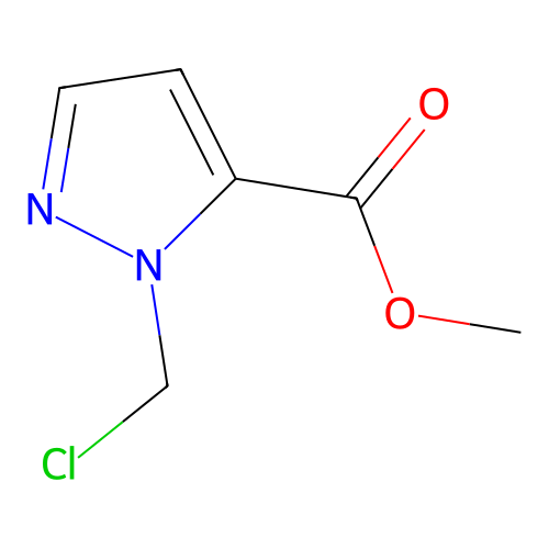 methyl 1-(chloromethyl)-1H-pyrazole-5-carboxylate structure