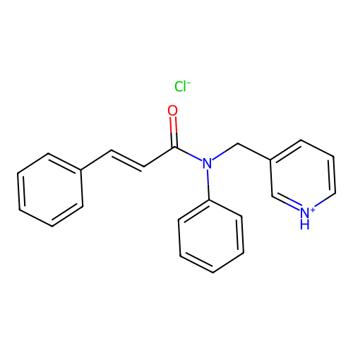 Cinnamanilide, N-(3-pyridylmethyl)-, hydrochloride structure
