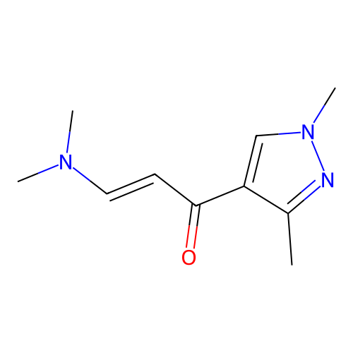 3-(Dimethylamino)-1-(1,3-dimethylpyrazol-4-yl)prop-2-en-1-one structure
