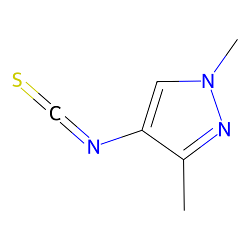 4-isothiocyanato-1,3-dimethyl-1H-pyrazole structure