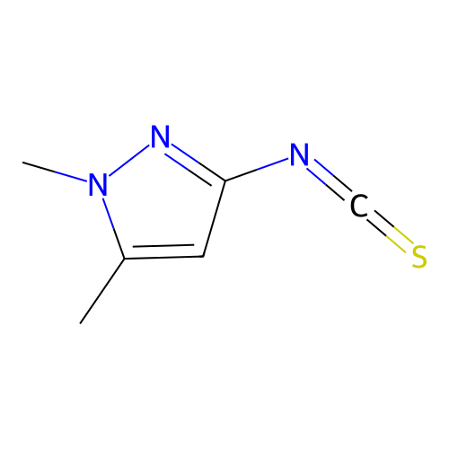 3-isothiocyanato-1,5-dimethyl-1H-pyrazole structure