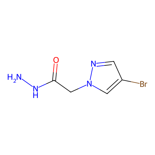 2-(4-bromo-1H-pyrazol-1-yl)acetohydrazide structure