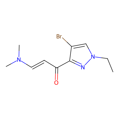 1-(4-Bromo-1-ethylpyrazol-3-yl)-3-(dimethylamino)prop-2-en-1-one structure