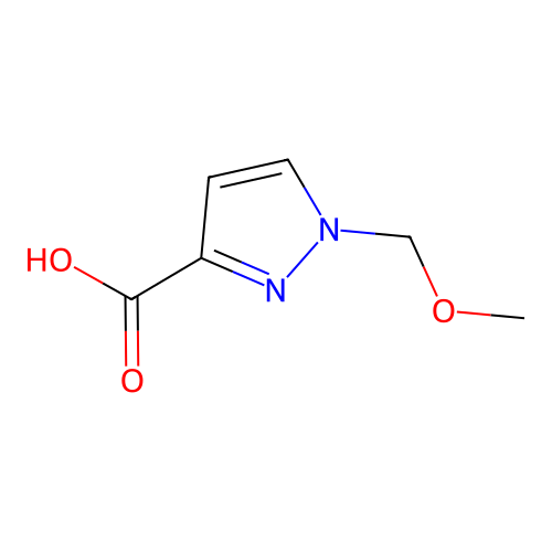 1-(methoxymethyl)-1H-pyrazole-3-carboxylic acid structure