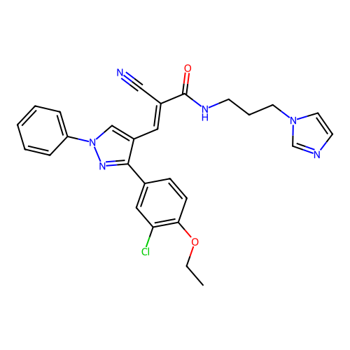 C27H25ClN6O2 structure