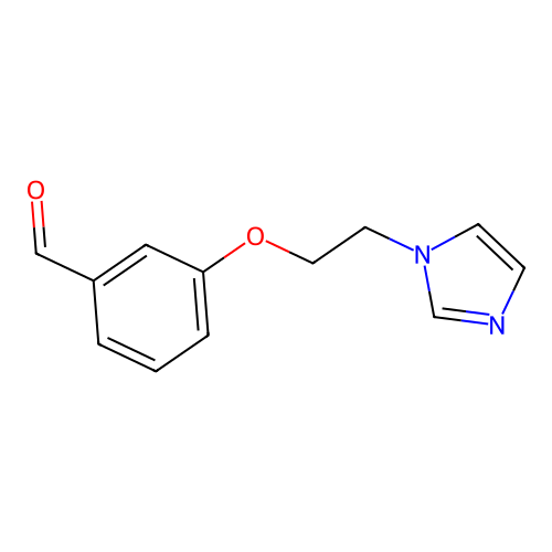3-(2-(1H-imidazol-1-yl)ethoxy)benzaldehyde structure