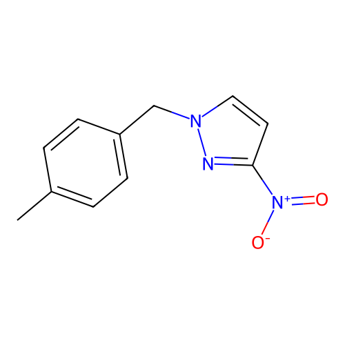 1-(4-methylbenzyl)-3-nitro-1H-pyrazole structure