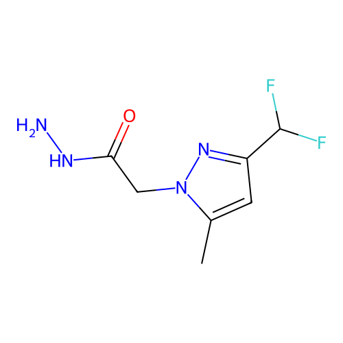 2-[3-(difluoromethyl)-5-methyl-1H-pyrazol-1-yl]acetohydrazide structure
