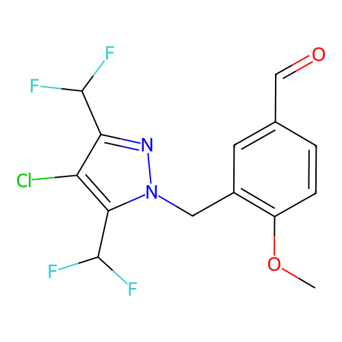 C14H11ClF4N2O2 structure