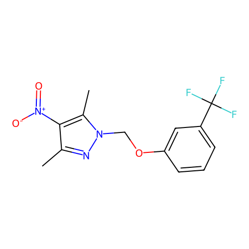 3,5-Dimethyl-4-nitro-1-(3-trifluoromethyl-phenoxymethyl)-1H-pyrazole structure