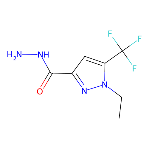 1-ethyl-5-(trifluoromethyl)-1H-pyrazole-3-carbohydrazide structure