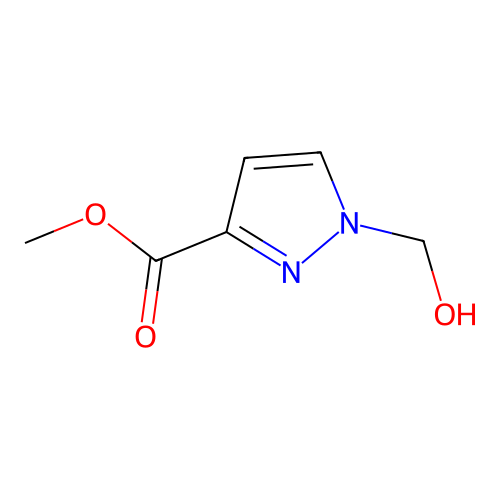 methyl 1-(hydroxymethyl)-1H-pyrazole-3-carboxylate structure