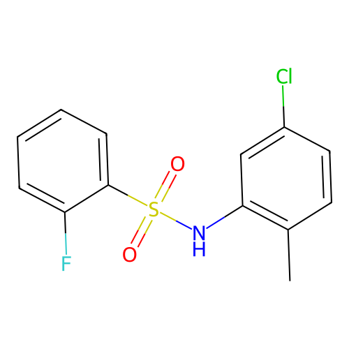 N-(5-chloro-2-methylphenyl)-2-fluorobenzenesulfonamide structure