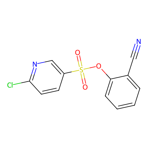 2-Cyanophenyl 6-chloropyridine-3-sulfonate structure