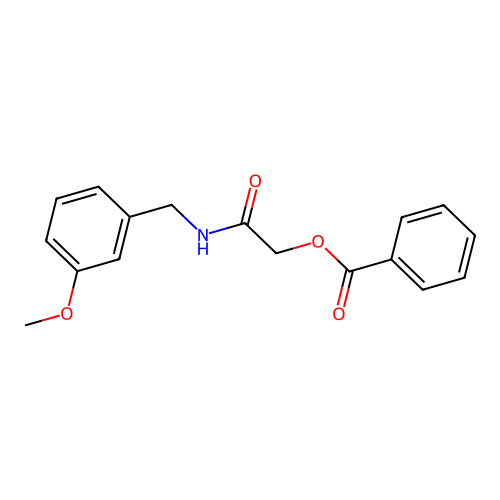 [2-[(3-Methoxyphenyl)methylamino]-2-oxoethyl] benzoate structure